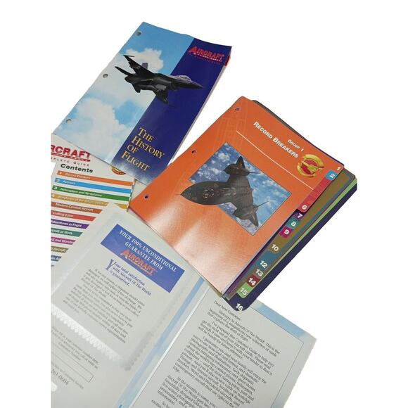 Aircraft Of The World THE COMPLETE GUIDE Extra BINDER TAB PAGES INDEX Booklets - Picture 4 of 8